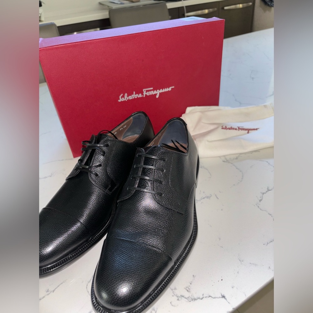 Faragamo men’s shoes.